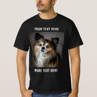 T-shirt Photo et texte ou nom personnalisés
