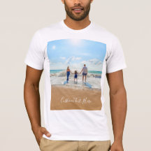 T-shirt photo et texte personnalisés