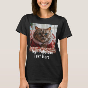 T-shirt Photo et texte personnalisés