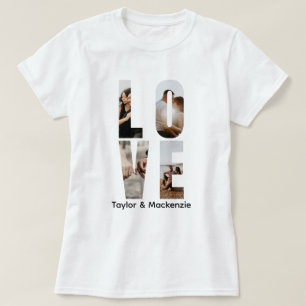 T-shirt Photo Et Texte Personnalisés AMOUR Personnalisé