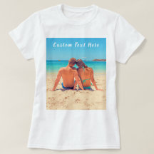 T-shirt photo et texte personnalisés avec votre pr