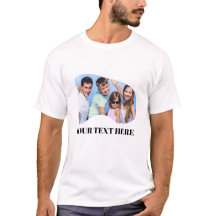 T-shirt photo et texte personnalisés | T-shirt per