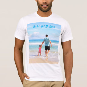 T-shirt Photo et texte personnalisés - Votre propre desig