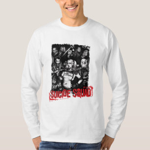 T-shirt Photo grunge de groupe du peloton   de suicide