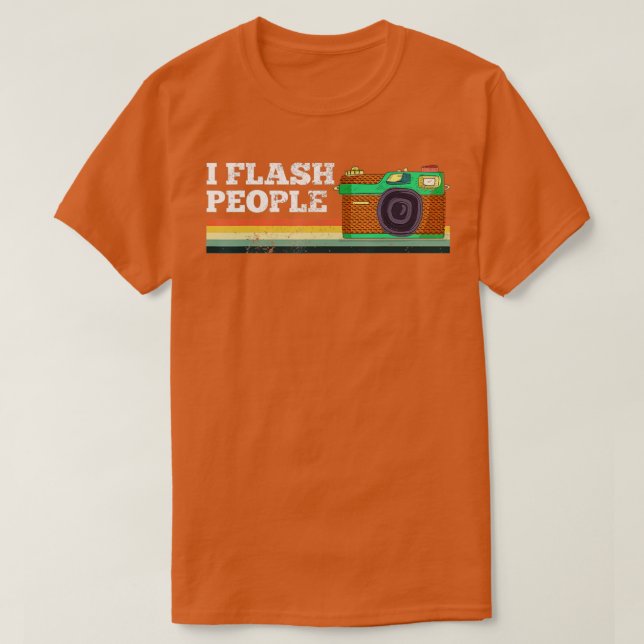T-shirt Photo Guy Funny Retro Caméra I Flash Personnes Pho (Design devant)