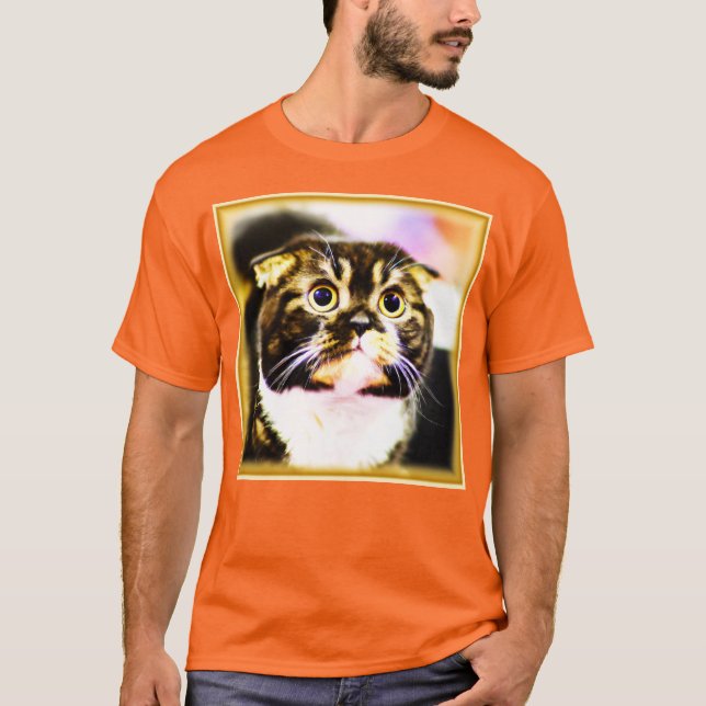 T-shirt Photo Hilarious d'un Chat Drôle. Commandez dès mai (Devant)