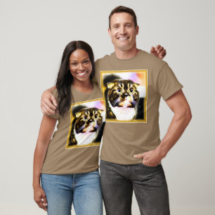 T-shirt Photo Hilarious d'un Chat Drôle. Commandez dès mai