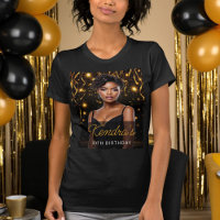 T-shirt photo Instagram or pour anniversaire en or