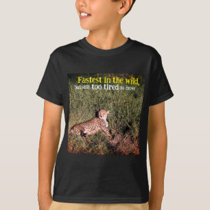 T-shirt Photo Lazy cheetah