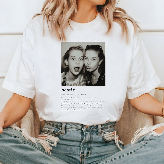T-shirt Photo meilleure définition d'ami | Bestie personna (Créateur téléchargé)