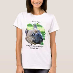 T-shirt Photo mignonne - Fier Chien Maman