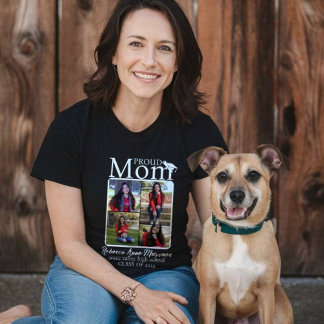 T-shirt Photo moderne Collage Fier Maman