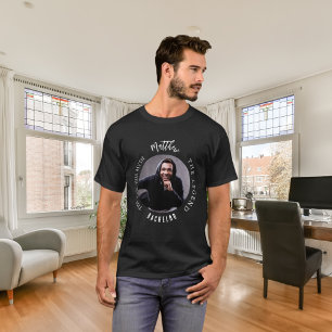 T-shirt Photo noir et blanc de l'homme mythe légende célib