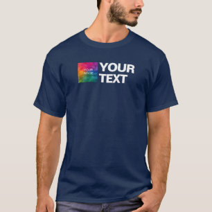 T-shirt Photo ou logo personnalisé ici Ajouter du texte Ho