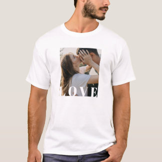 T-shirt photo personnalisable de la Saint-Valentin