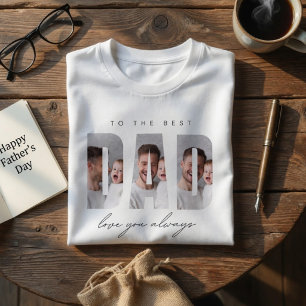 T-shirt Photo personnalisé de Papa   Meilleur Papa Personn