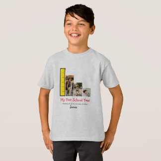 T-shirt Photo personnalisé du premier jour d'école