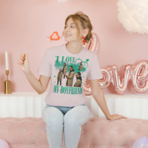 T-shirt Photo personnalisé J'aime mon petit ami Bootleg vi