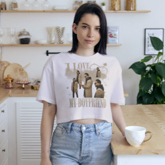 T-shirt Photo personnalisé J'aime mon petit ami Bootleg vi