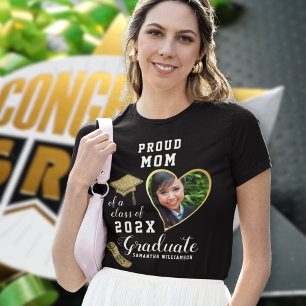 T-shirt Photo personnalisé Maman fière Promotion 2026 Dipl
