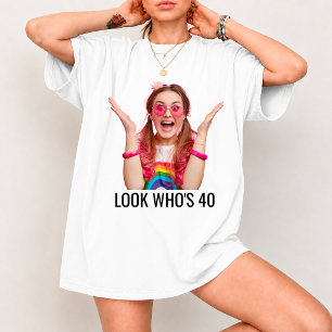 T-Shirt photo personnalisé pour les 40 ans