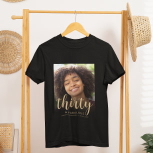 T-shirt Photo personnalisée 30 ans et fêtard pour un anniv