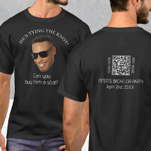 T-shirt Photo Personnalisée Achetez-Lui Une Fête De Bachel
