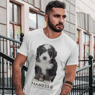 T-shirt Photo personnalisée avec le nom de votre chien