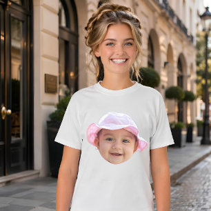 T-shirt Photo personnalisée de bébé, visage de bébé photo
