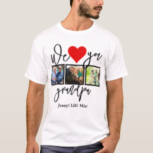 T-shirt Photo personnalisée de script moderne   Nous Vous 