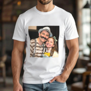 T-shirt photo personnalisée du meilleur père moderne