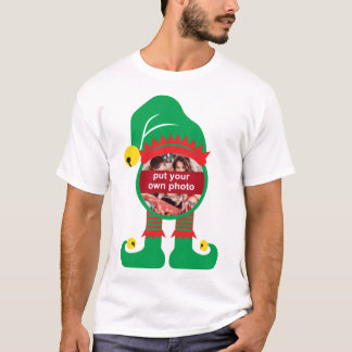T-shirt Photo personnalisée Elfe de Noël