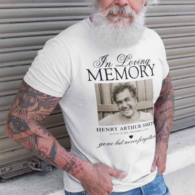 T-shirt Photo Personnalisée En Mémoire Amoureuse (Créateur téléchargé)