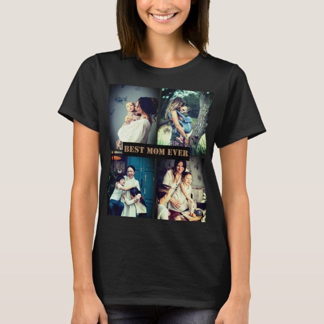 T-shirt Photo personnalisée et texte personnalisé (Devant)