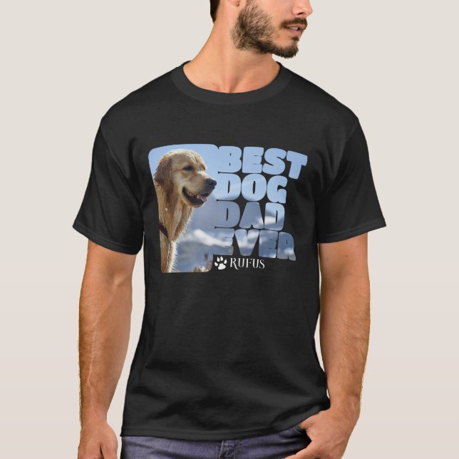 T-shirt Photo Personnalisée Et Texte Personnalisé Best Dog (Devant)