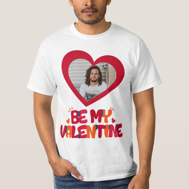 T-shirt PHOTO PERSONNALISÉE | JOUR DE VALENTINE | Neutre l (Devant)