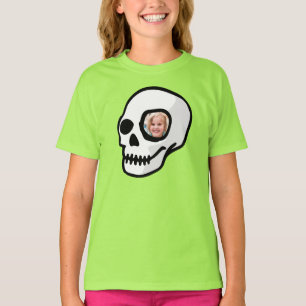 T-shirt Photo personnalisée Jour effrayant du crâne du mor