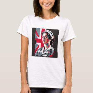 T-shirt Photo personnalisée Maman Femme amie fille Héros I