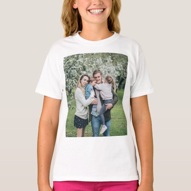 T-shirt Photo personnalisée Meilleur papa jamais (Devant)