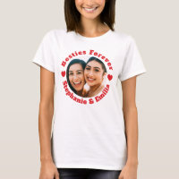 T-shirt photo personnalisée meilleurs amis