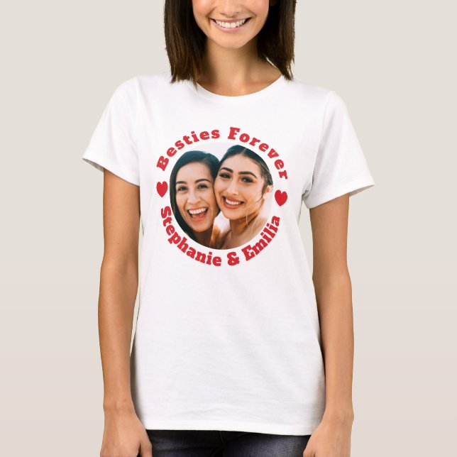 T-shirt photo personnalisée meilleurs amis (Devant)
