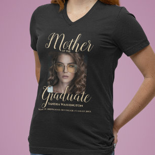 T-shirt Photo personnalisée Mère du diplômé