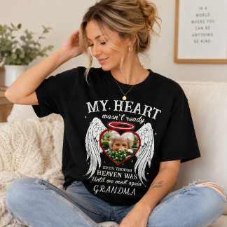 T-shirt Photo personnalisée Mon cœur n'était pas prêt