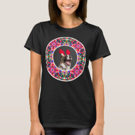T-shirt Photo personnalisée Noël animal de compagnie chien