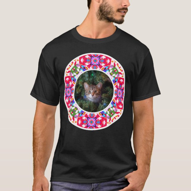 T-shirt Photo personnalisée Noël animal de compagnie chien (Devant)