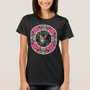 T-shirt Photo personnalisée Noël Pet Chat Joyeux Joyeux Je
