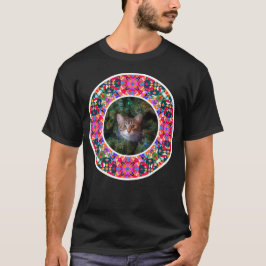 T-shirt Photo personnalisée Noël Pet Chat Joyeux Joyeux Je