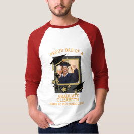 T-shirt Photo personnalisée Papa fier d'un diplômé