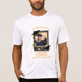 T-shirt Photo personnalisée Papa fier d'un diplômé