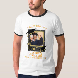 T-shirt Photo personnalisée Papa fier d'un diplômé